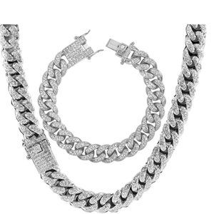 Necklace 18K Gold Plated CZ Fully Iced-Out Miami